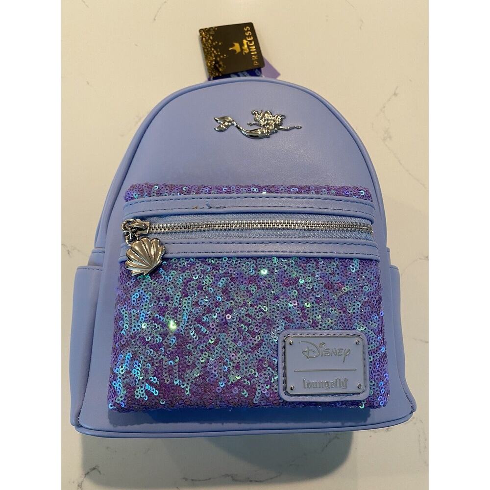 Little Mermaid Ariel Sequins Loungefly Under the Sea Exclusive - IN HAND!